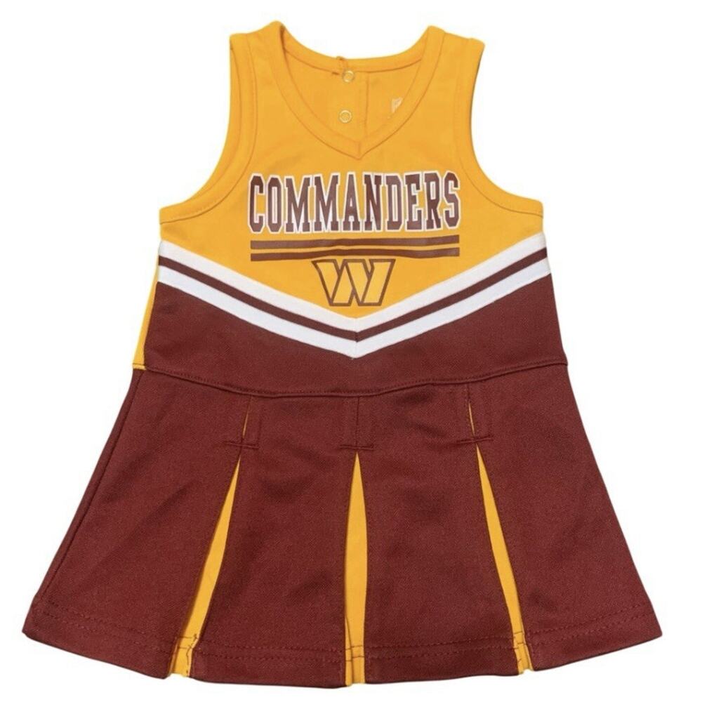 NFL Team Apparel Washington Commanders Cheerleader Dress 12M Baby Girl Game Day